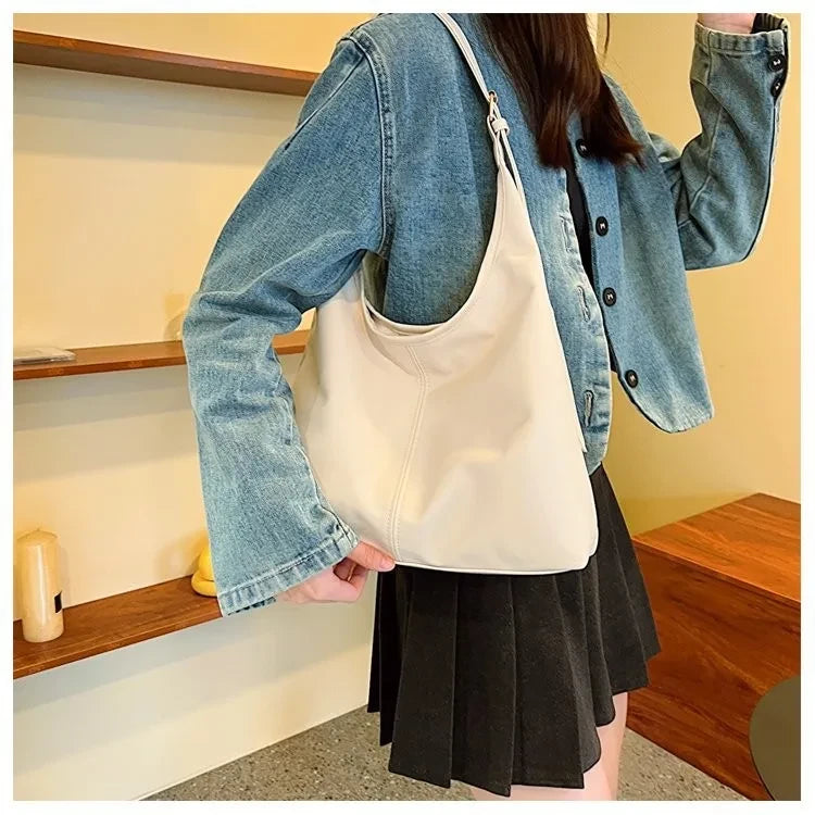 Bolso Tote Retro de Cuero PU