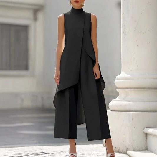 Paola | Mono Elegante con Cuello Alto