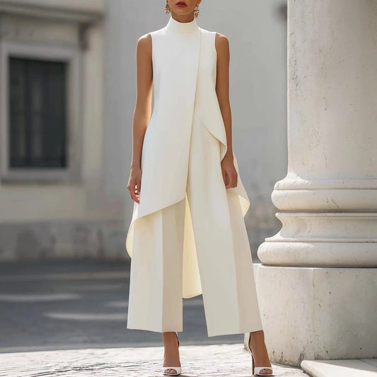 Paola | Mono Elegante con Cuello Alto