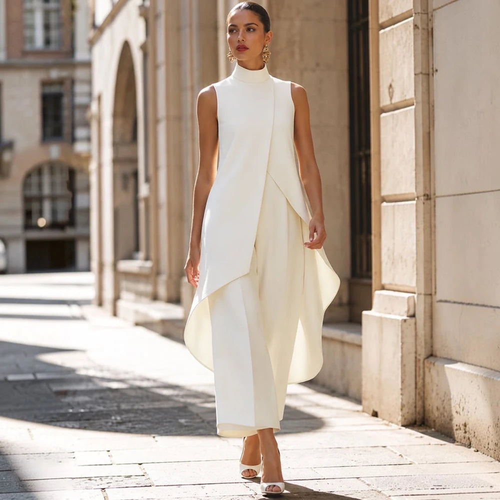 Paola | Mono Elegante con Cuello Alto