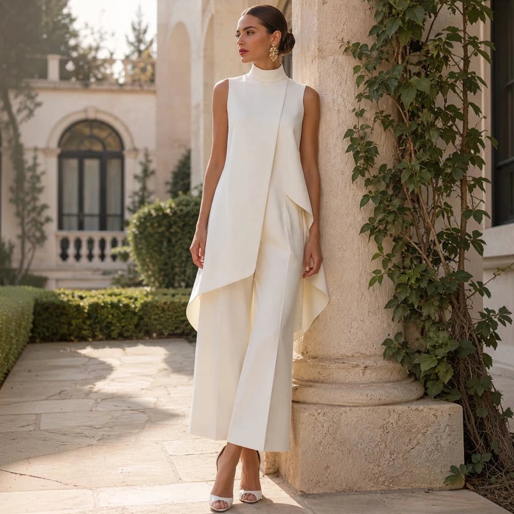 Paola | Mono Elegante con Cuello Alto