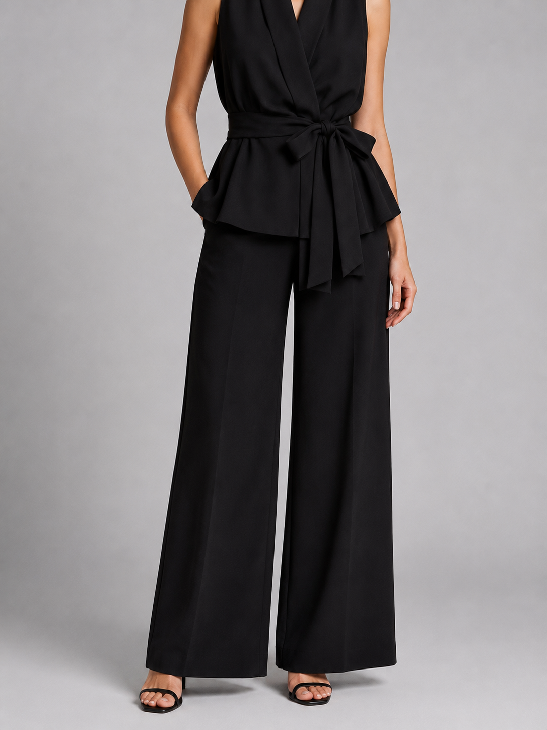 Graziella | Conjunto de top y pantalones palazzo