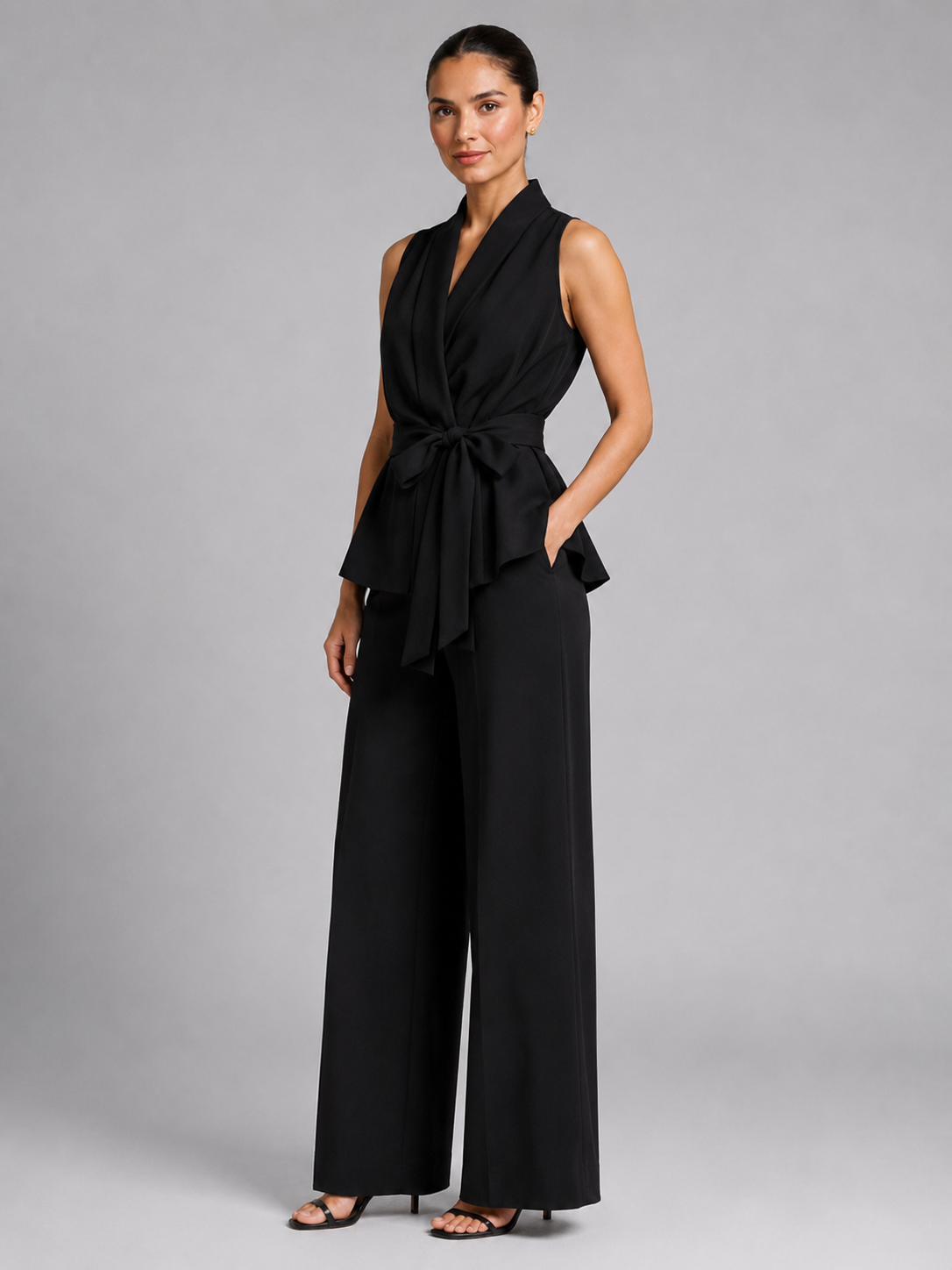 Graziella | Conjunto de top y pantalones palazzo